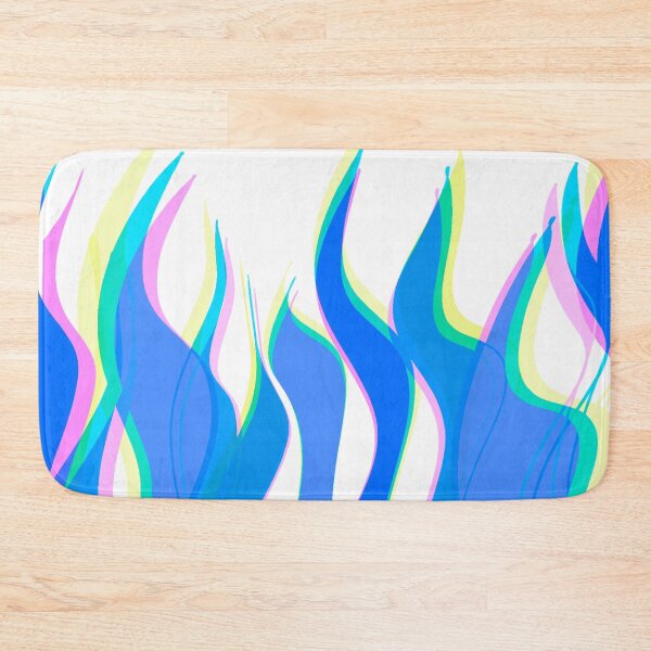 Item preview, Dark Blue Multicolor Flames Pattern designed and sold by theprintedclub.