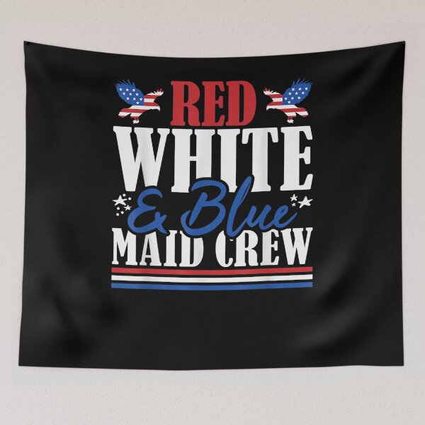 Item preview, Veteran Us Flag Red White Blue Maid Crew  designed and sold by andrewbashfordb.