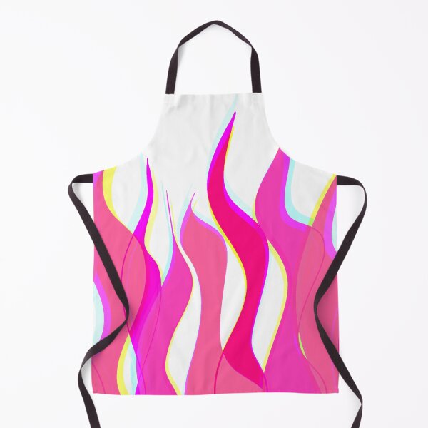 Item preview, Pink and Yellow Multicolor Flames Pattern designed and sold by theprintedclub.
