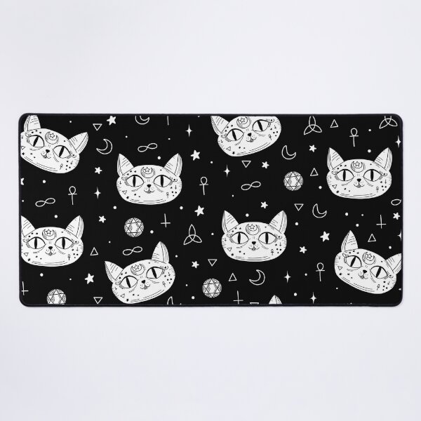 Item preview, Gothic cat pattern designed and sold by ValentinaHramov.