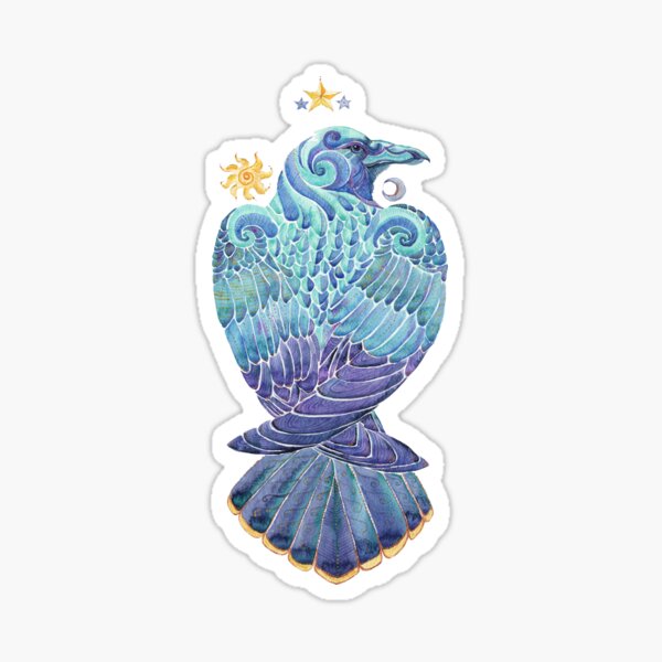 Raven Totem Sticker