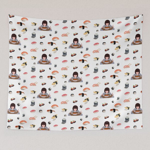 Item preview, Woo Yong Woo & rice rolls background designed and sold by paintingtour.