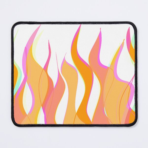 Item preview, Light Orange and Pink Tones Flames Pattern designed and sold by theprintedclub.