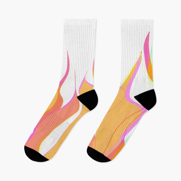 Item preview, Light Orange and Pink Tones Flames Pattern designed and sold by theprintedclub.
