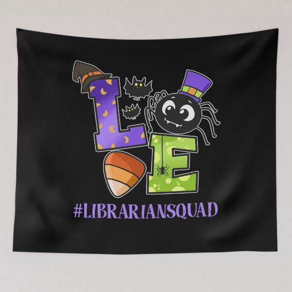 Item preview, Love Librarian squad book lover funny reading humor horror designed and sold by beckadamr.