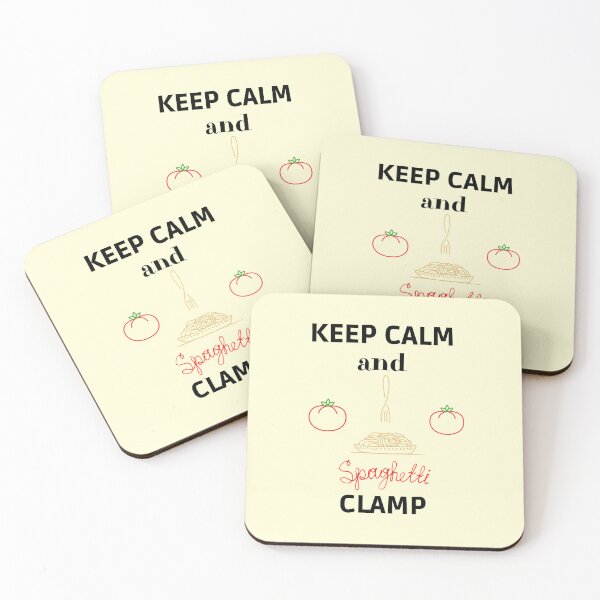 Item preview, Keep calm and spaghetti clamp designed and sold by Rubi16.