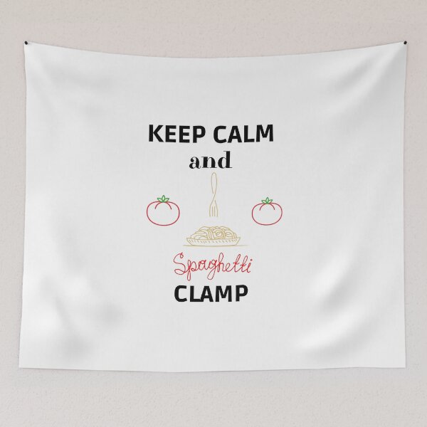 Item preview, Keep calm and spaghetti clamp designed and sold by Rubi16.