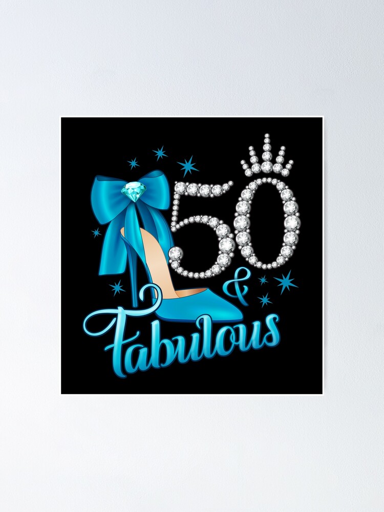 50th Birthday. 50 years old women, ladies | Poster
