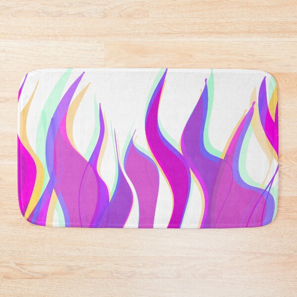 Item preview, Purple Multicolor Flames Pattern designed and sold by theprintedclub.