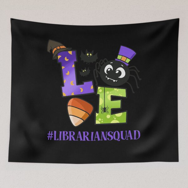 Item preview, Love Librarian squad book lover funny reading humor horror designed and sold by beckadamr.