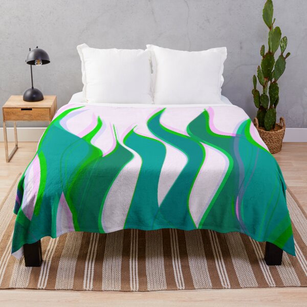 Item preview, Green and Pink Multicolor Flames Pattern designed and sold by theprintedclub.