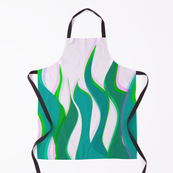 Item preview, Green and Pink Multicolor Flames Pattern designed and sold by theprintedclub.