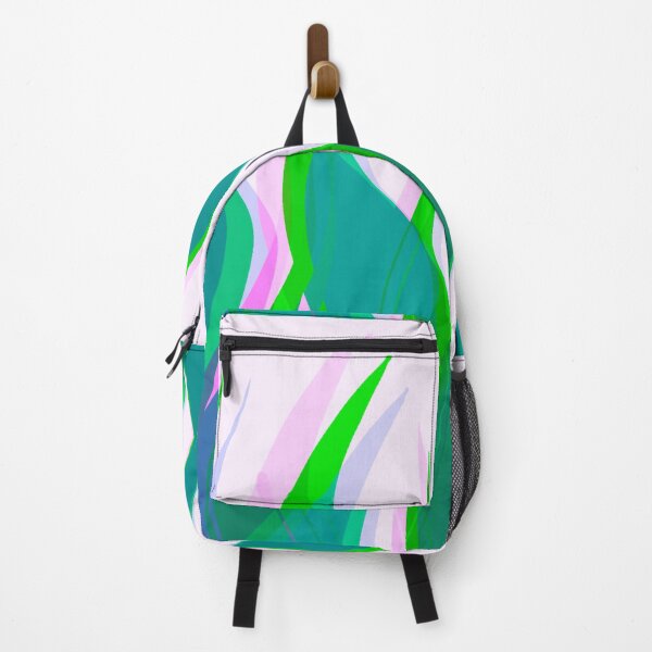 Item preview, Green and Pink Multicolor Flames Pattern designed and sold by theprintedclub.