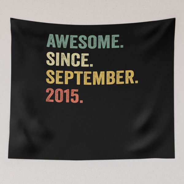 Item preview, 7 Years Old Gifts 7th Birthday Awesome Since September 2015  designed and sold by andrewbashfordb.