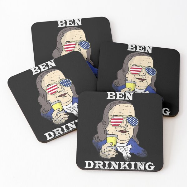 Item preview, Ben Drinking Booze 4th July Benjamin Franklin Halloween Gift designed and sold by ClairLuther571.