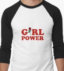 Girl Power Men's Baseball ¾ T-Shirt