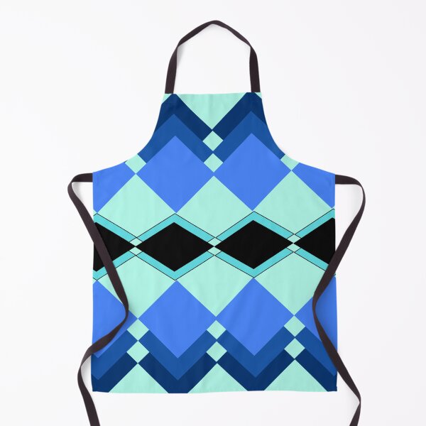 Artikelvorschau, Diamond Frenzy 2, Rautenform, Blau, Aquamarin, Schwarz, Muster, ästhetisch, originelles Design, einzigartig entworfen und verkauft von Ellecher23.