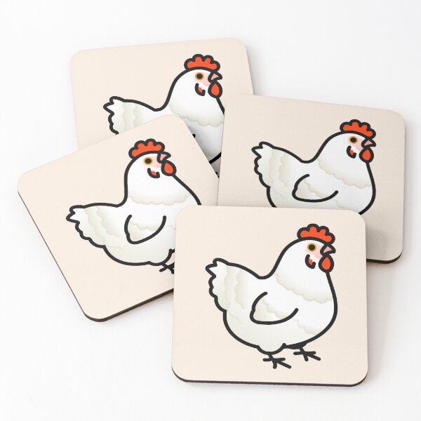 Item preview, Chubby White Chicken designed and sold by birdhism.