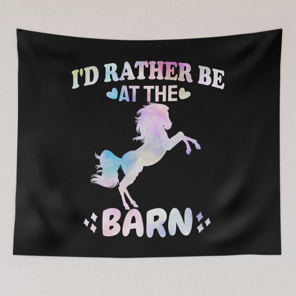 Item preview, I'd Rather Be At The Barn - Horse Lovers designed and sold by HappyArts90.
