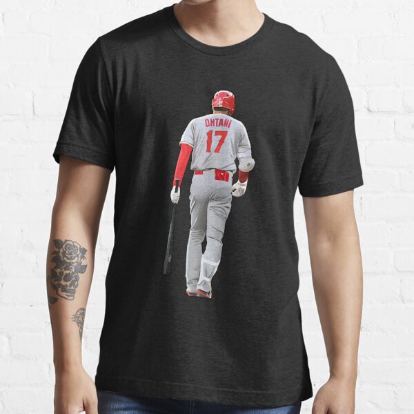 Men's Los Angeles Angels Shohei Ohtani #17 Grey T-Shirt