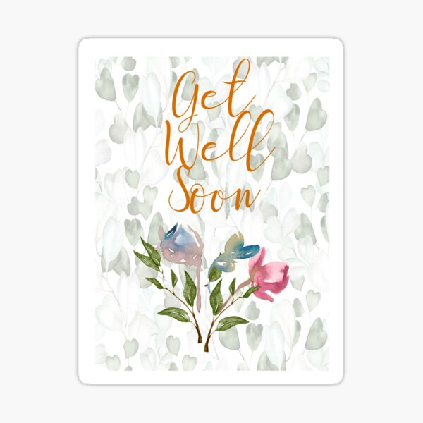 Item preview, Floral Get Well Soon Greetings Card designed and sold by karyalangit.