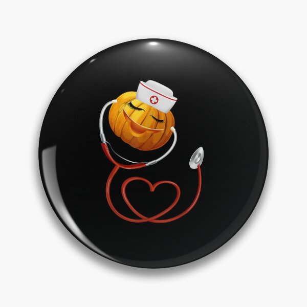 Item preview, Love Halloween Funny Pumpkin Nurse with phonendoscope Cool designed and sold by ClairLuther571.