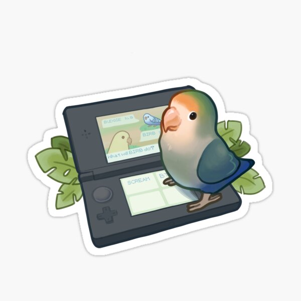 Gamer lovebird Sticker