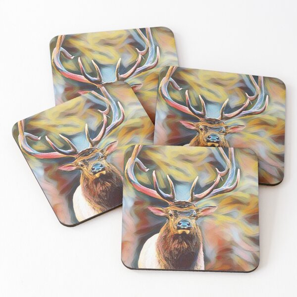 Item preview, The Reindeer Abstract Painting Art Design designed and sold by WildMuse44.