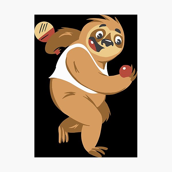 Item preview, Sloth playing ping pong designed and sold by Palteeshop.