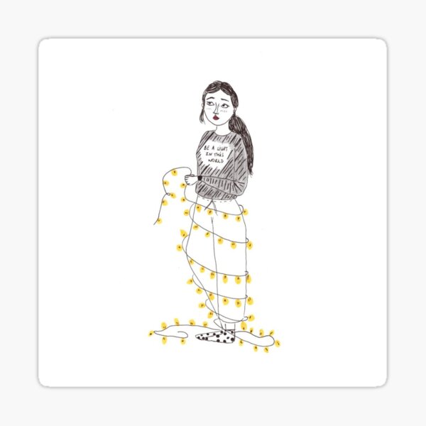 Be a light in this world Sticker