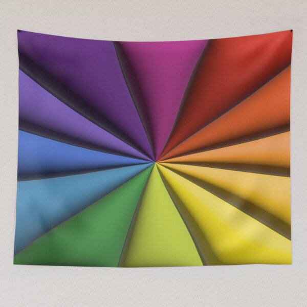 Item preview, 3D Colorful Converging Rays Rainbow designed and sold by Anna Lemos.