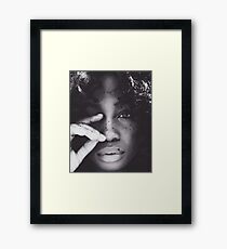 SZA FRECKLES Framed Print