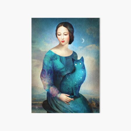 Night Cat Art Board Print