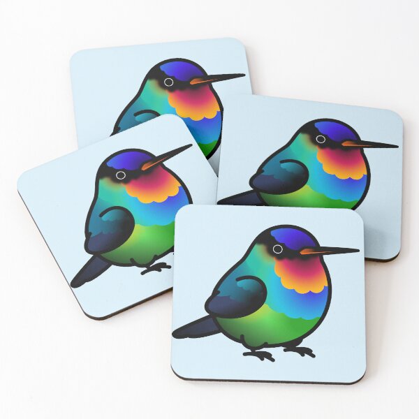 Item preview, Chubby Fiery-throated Hummingbird designed and sold by birdhism.