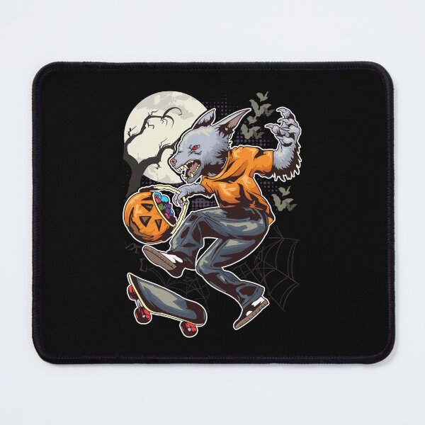 Artikelvorschau, Halloween Lychan Süßes sonst gibt's Saures Party Skateboarding Werwolf entworfen und verkauft von Andy8891.