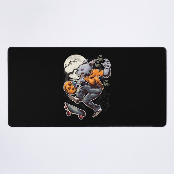 Item preview, Halloween Lychan Fiesta de truco o trato Skateboarding Hombre lobo designed and sold by Andy8891.