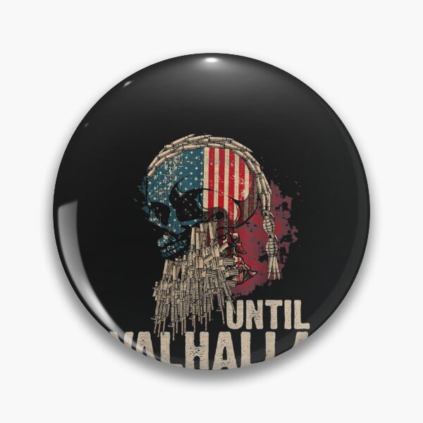 Item preview, Until Valhalla Viking US Flag designed and sold by thanguy252.