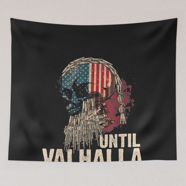 Item preview, Until Valhalla Viking US Flag designed and sold by thanguy252.