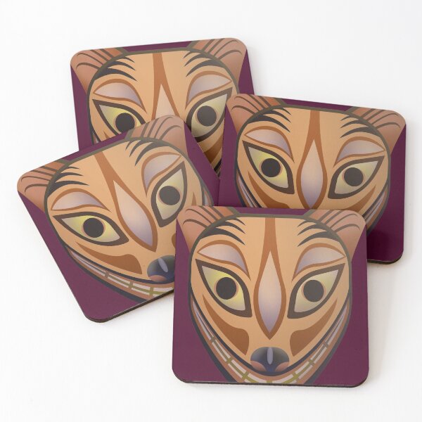Item preview, Feline tribal mask designed and sold by TIERRAdesigner.