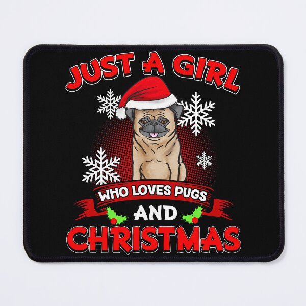 Item preview, Cute Christmas Pugs Lover For Women Or For Girls designed and sold by UniQueensShop.