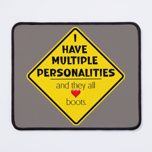 Item preview, Multiple personalities all love boots designed and sold by mymemes71.