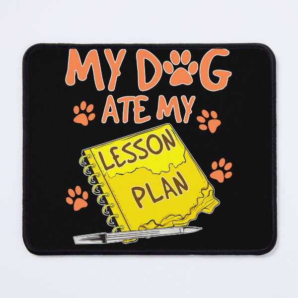 Item preview, Funny Back To School Homework Exercise Book Alibi Dog Ate Lesson Plan  designed and sold by UniQueensShop.