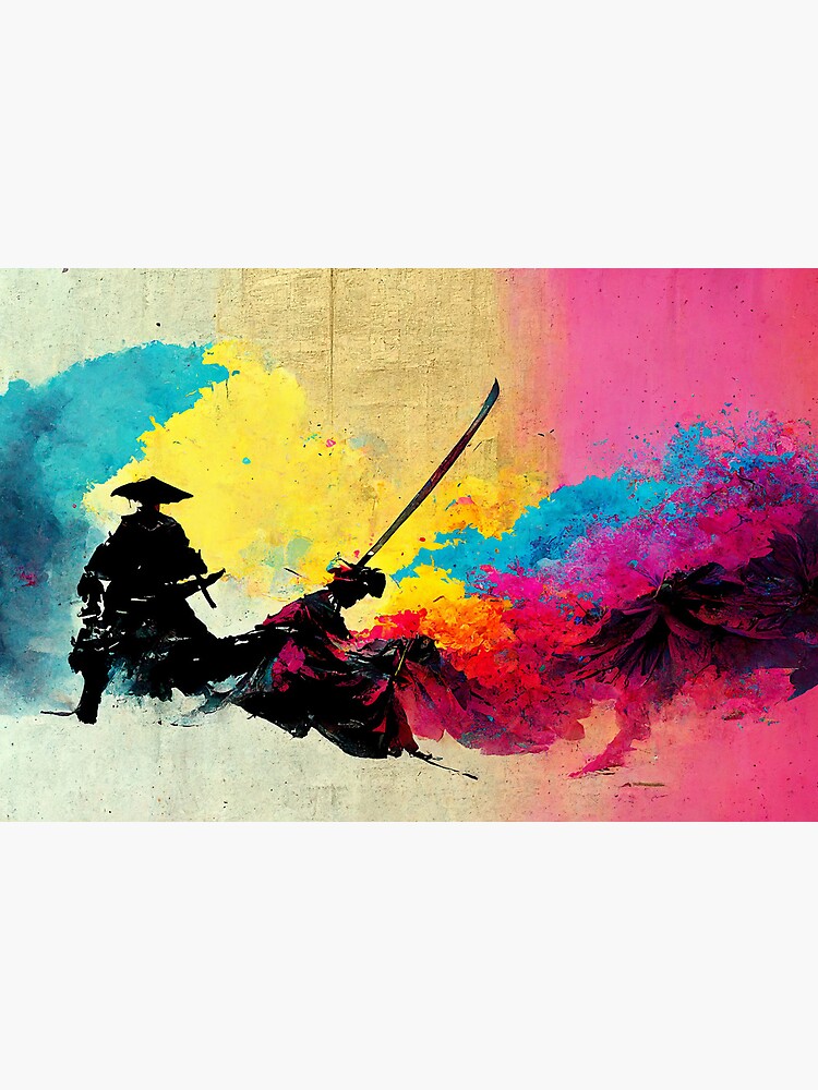 samurai abstract art