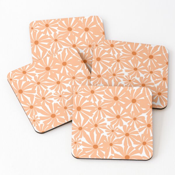 Item preview, Fab Pastel Orange Prints Floral designed and sold by meggydesigns.