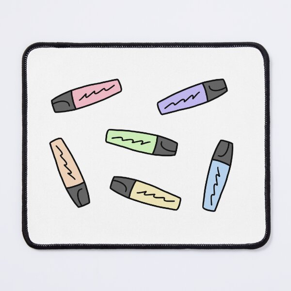 Item preview, Pastel Highlighters Aesthetic Stationery designed and sold by Elijah T.