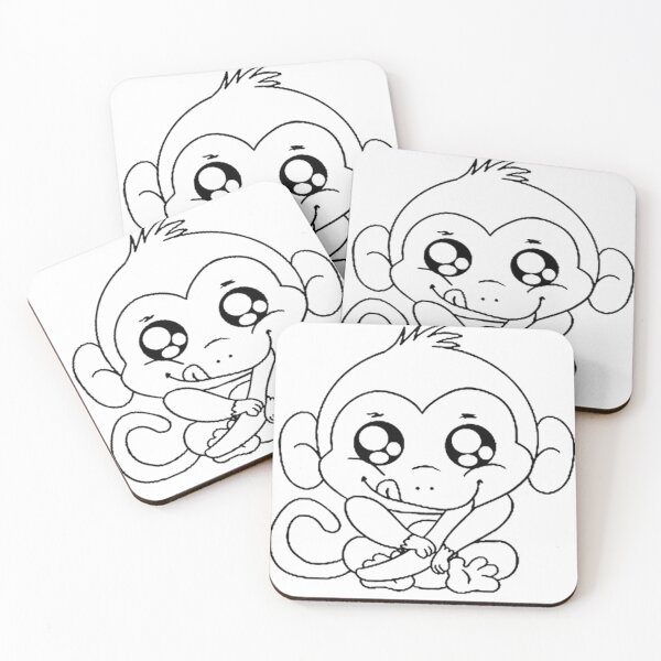 Item preview, cute monkey designed and sold by Akondi Serge.