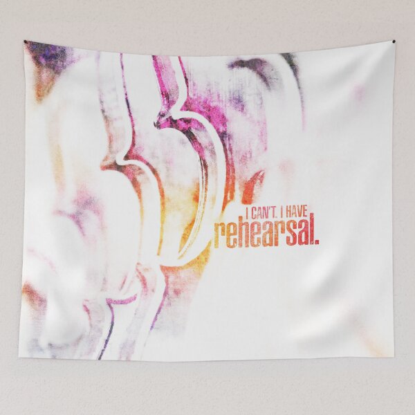 Item preview, "I Can't. I Have Rehearsal." | Warm Watercolor Fiddle designed and sold by thaneydesign.