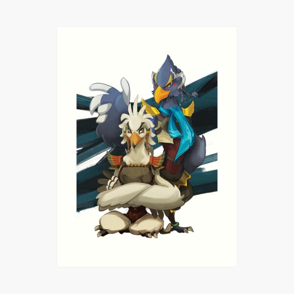 Revali et Teba Impression artistique