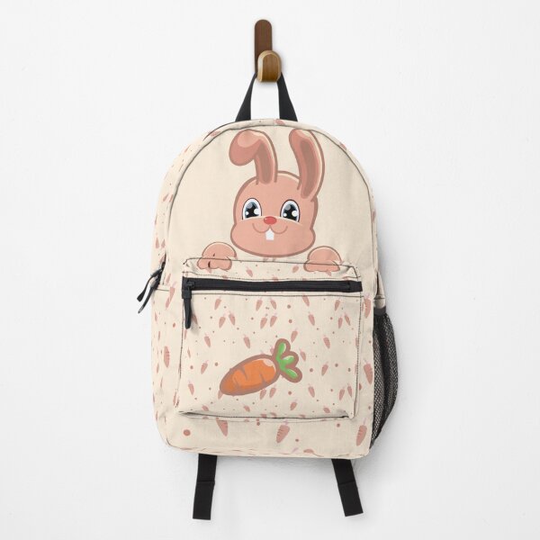 Item preview,  Cute pink  bunny rabbit looking for carrots   designed and sold by Lowrain Nabih.