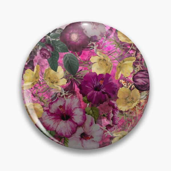 Artikelvorschau, Niedliches rosa Blumen- und Rosenmuster, Blumenillustration, botanisches Muster, Pflanzenmuster, rosa exotischer Blumengarten entworfen und verkauft von ZeinabTaha.